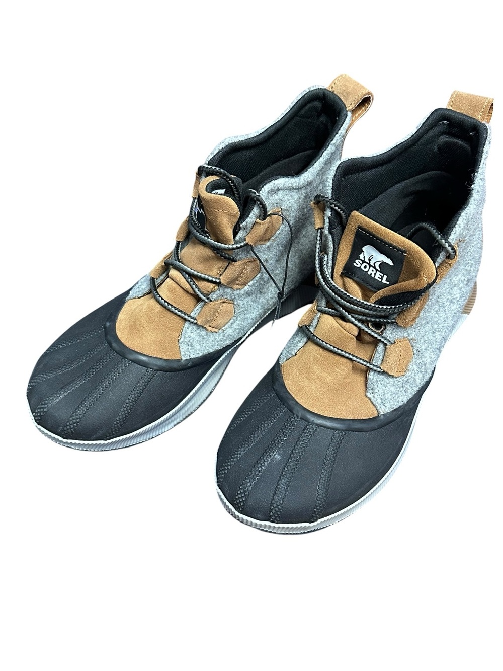 Sorel Out N‎ About III Conquest Waterproof Duck Boots Gray Tan Women’s 11